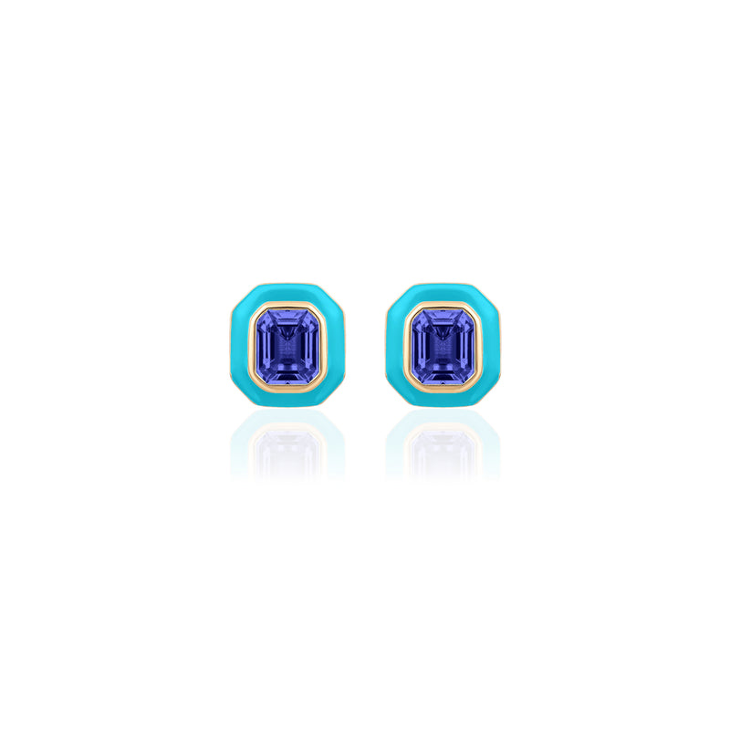 tanzanite-blue-turquoise-emerald-cut-goshwara-stud-earrings-tiny-gods