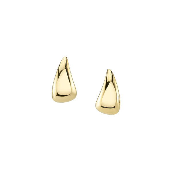 18k yellow gold baby claw tear drop earrings by Anita Ko Tiny Gods