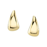 18k yellow gold plain claw earrings by Anita Ko Tiny Gods