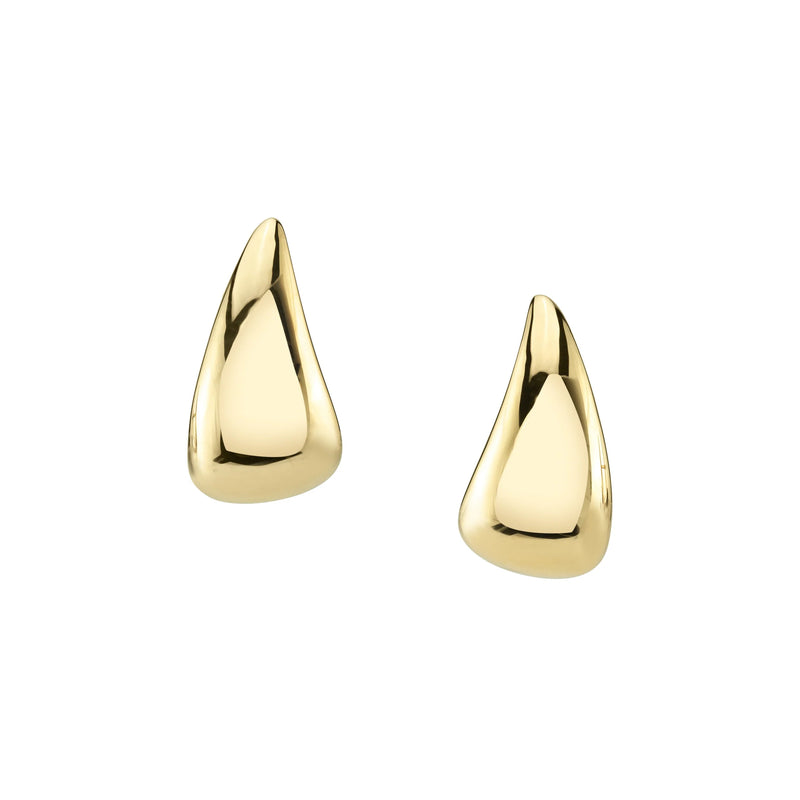 Yellow Gold Small Claw Earrings