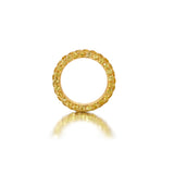 18k yellow gold three sided yellow sapphire ring by Graziela Tiny Gods