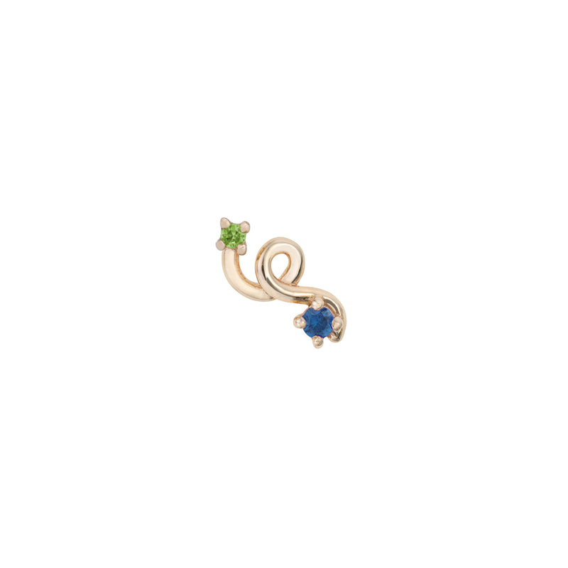 tsavorite-blue-sapphires-mini-loop-earing-single-bea-bongiasca-tiny-gods-model-small