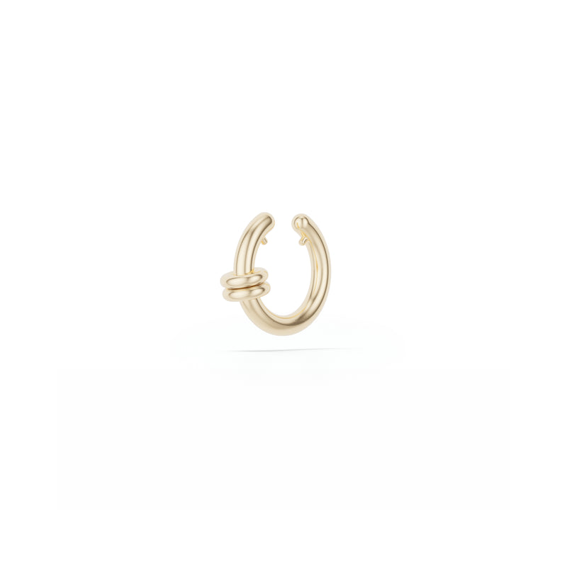 18k yellow gold waning petite ear cuff by Spinelli Kilcollin Tiny Gods