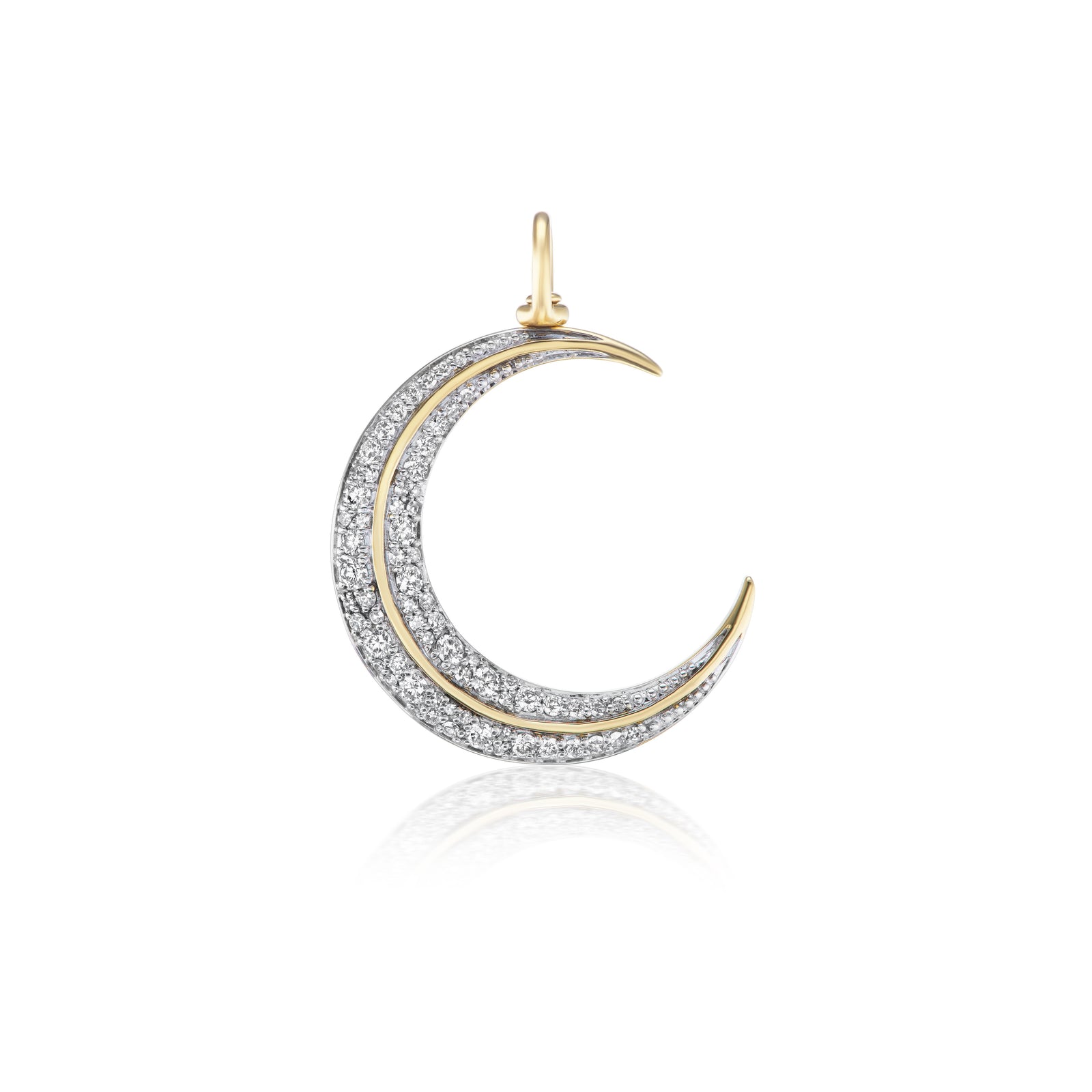 New Coach Metal Mini Tiny Crescent offers Moon Charm Silver