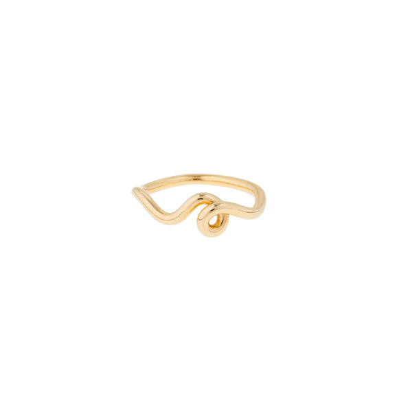 9k yellow gold wow mini gold ring bea bongiasca tiny gods
