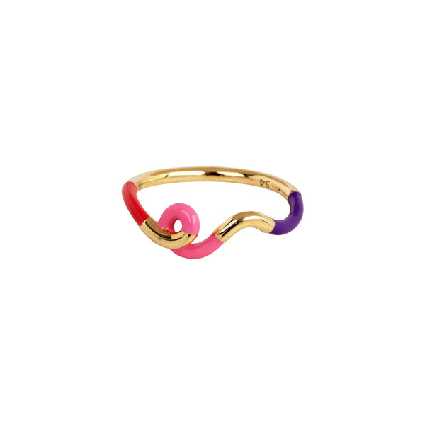 wow mini snake pink purple ring bea bongiasca tiny gods-on-model