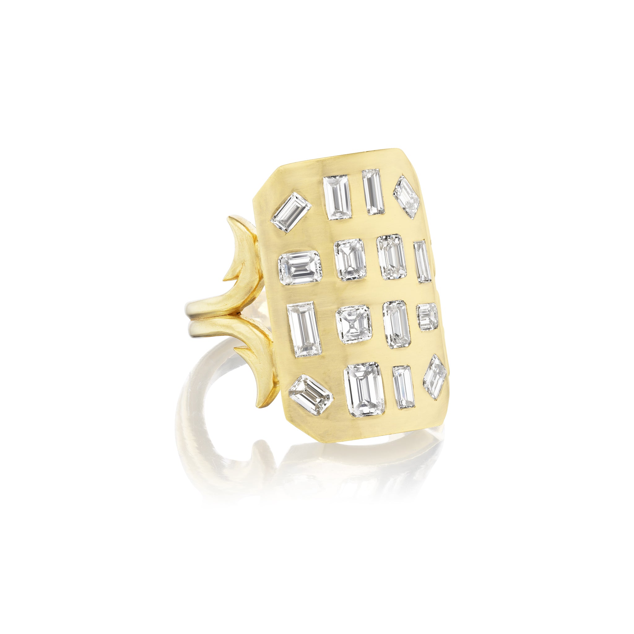 Diamond Baguette Ten Tables Ring