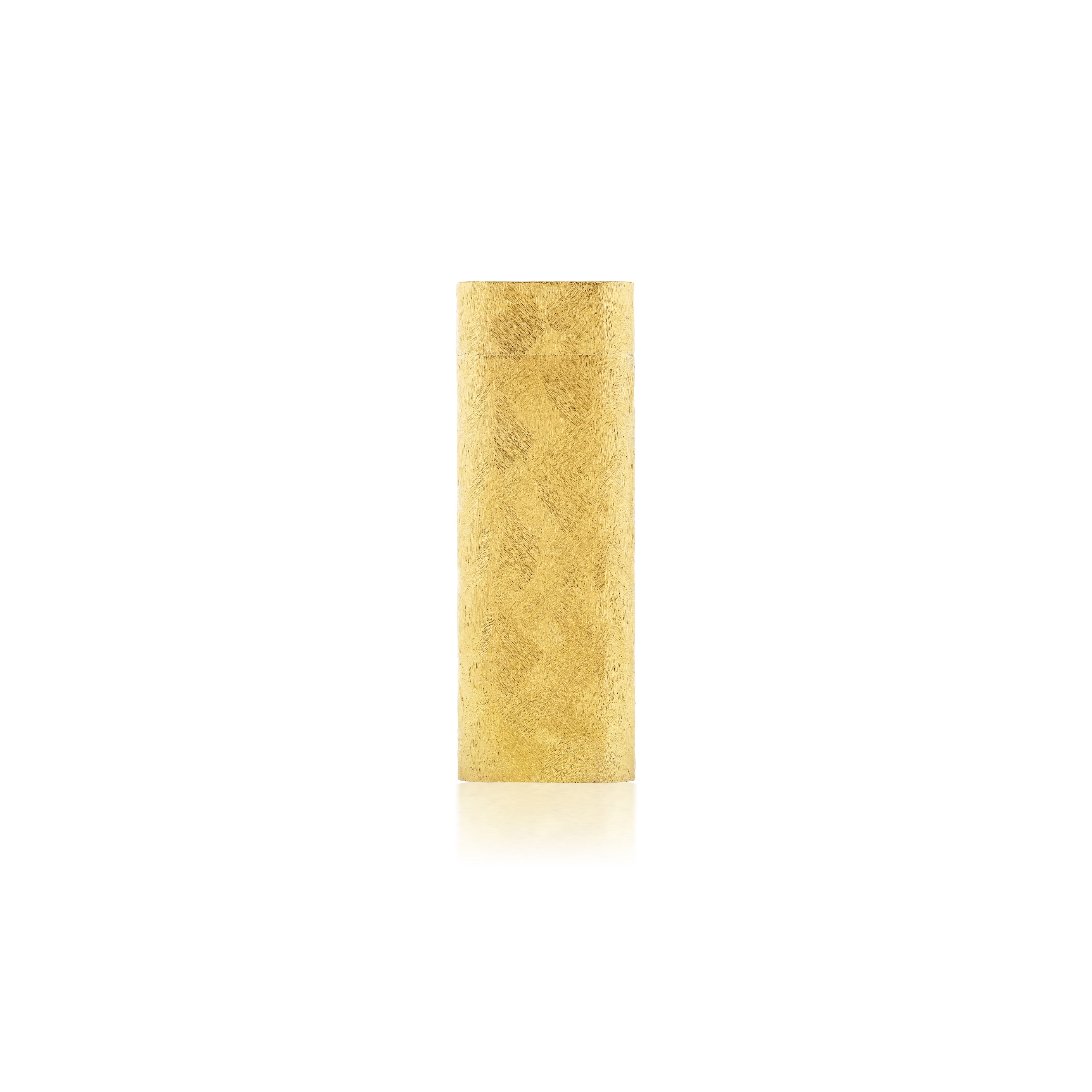 18k Yellow gold vintage lighter by Cartier and Tiny Gods