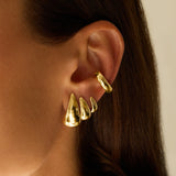 18k yellow gold baby claw earrings by Anita Ko Tiny Gods