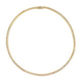 18k yellow gold diamond link choker necklace by Anita Ko Tiny Gods