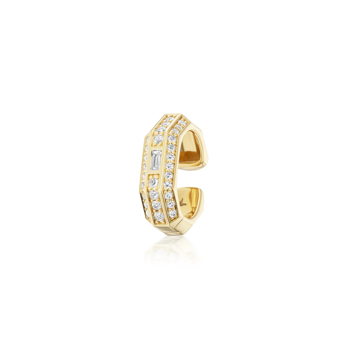 18k yellow gold diamond otto triple ear cuff by Sorellina Tiny Gods