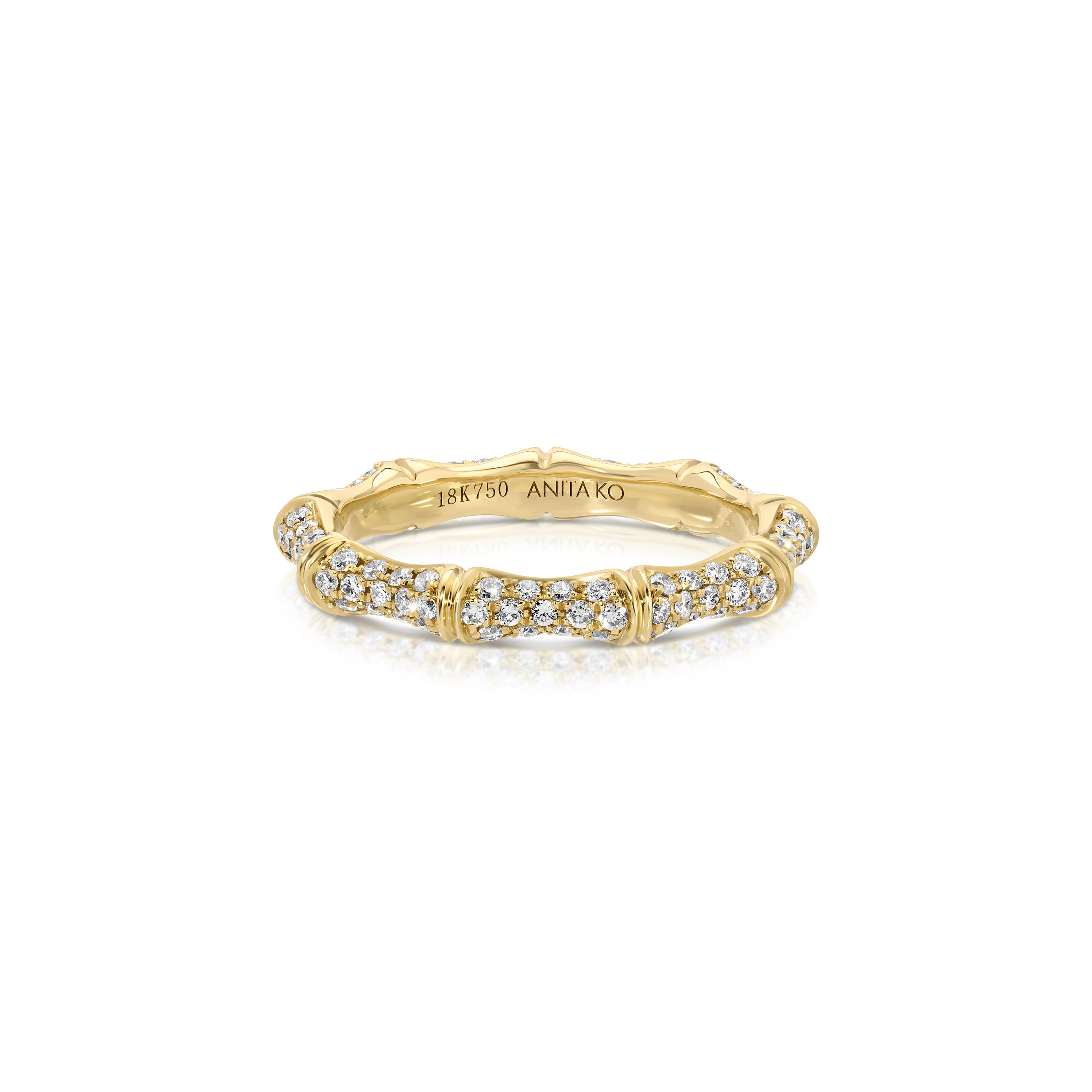 yellow-gold-diamond-pave-bamboo-stack-ring-anita-ko-tiny-gods
