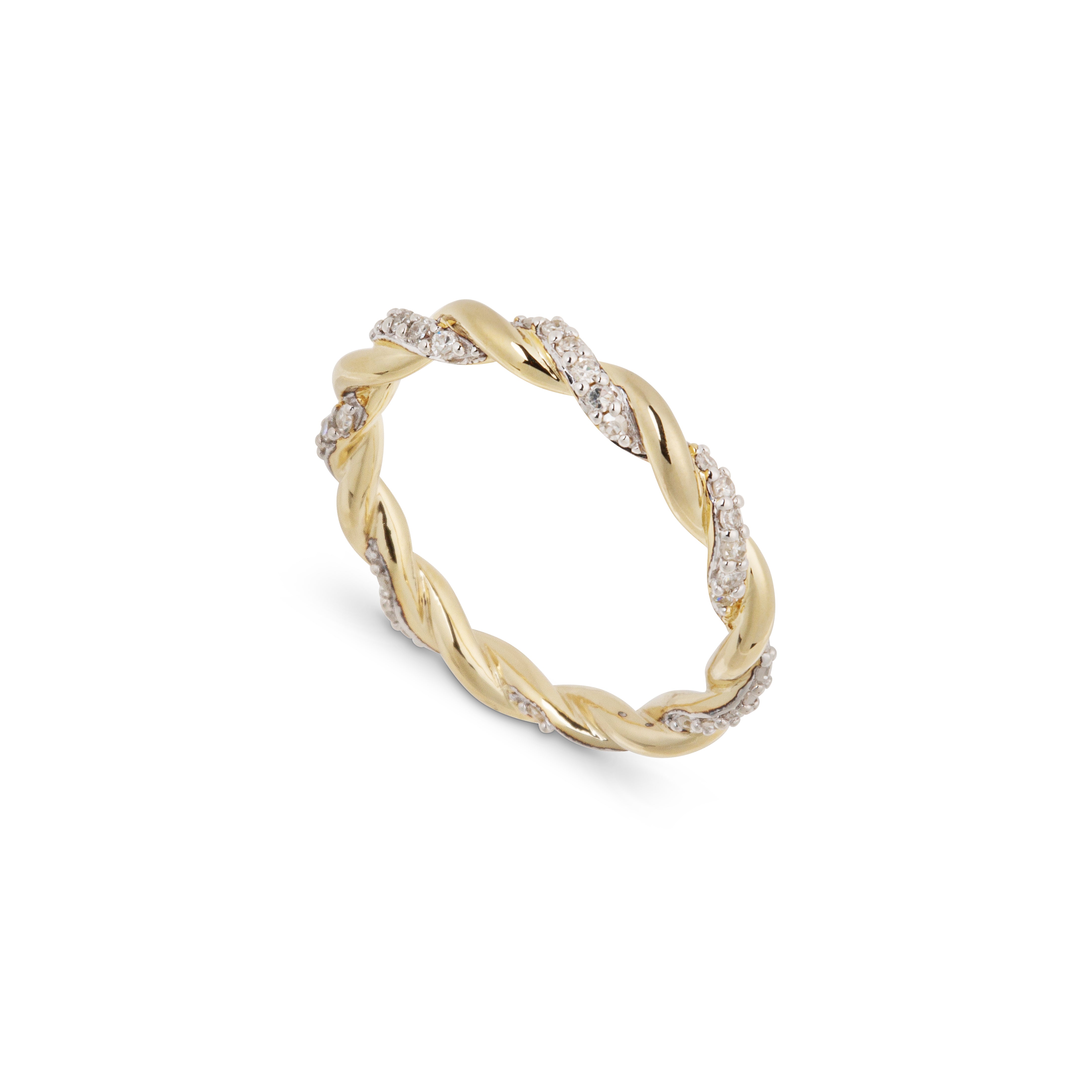 Diamond Twisted Rope Ring – TinyGods