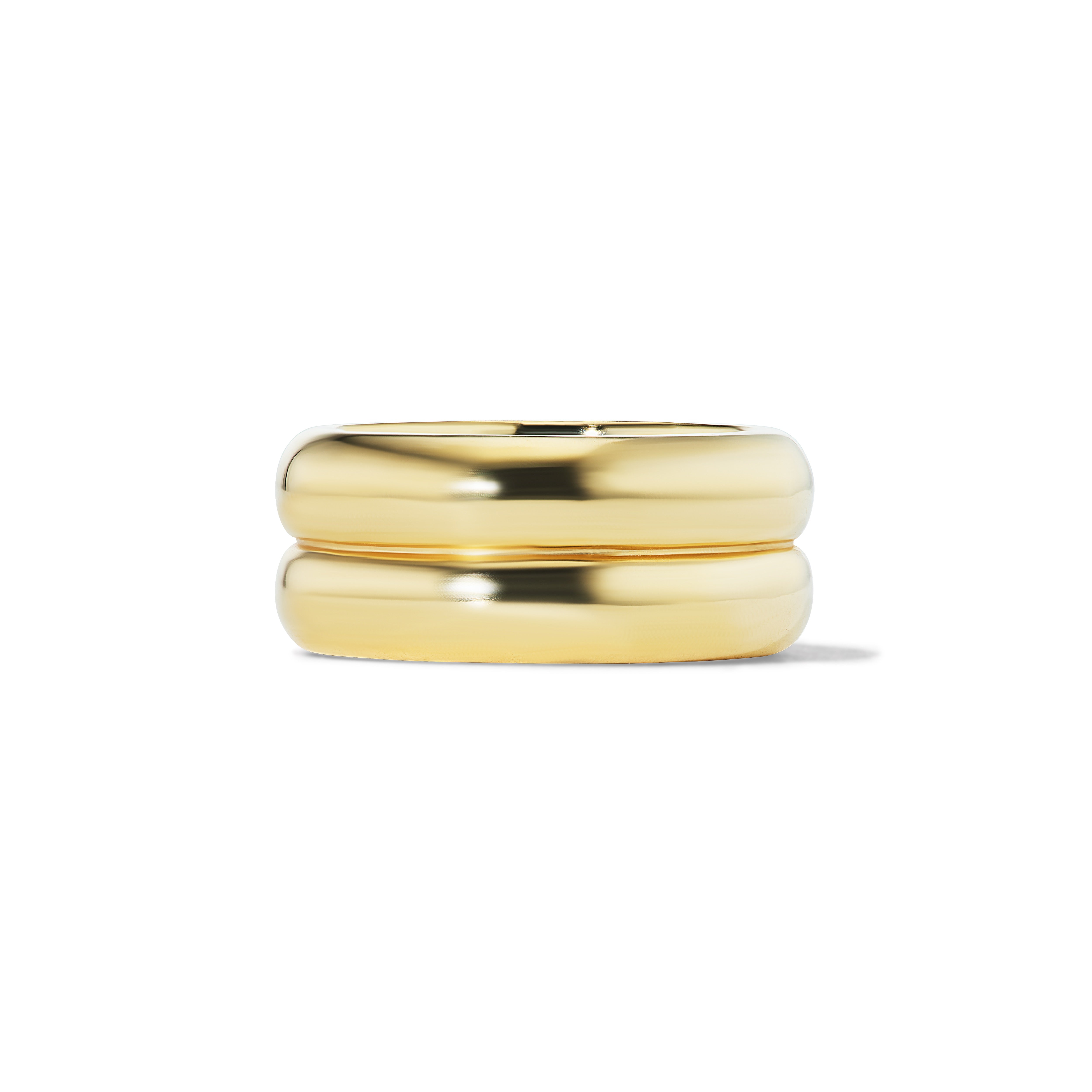 18k yellow gold double band Anna ring by Jade Ruzzo Tiny Gods 