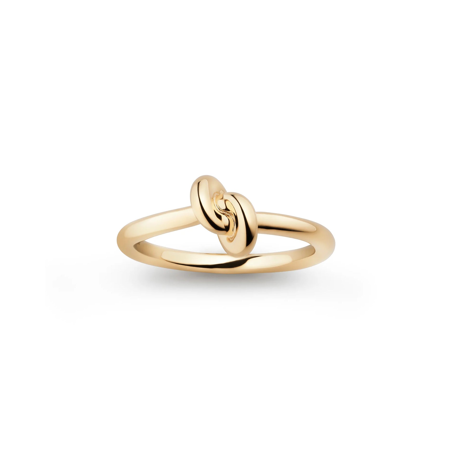 18k yellow gold mini legacy knot ring by Engelbert Tiny Gods