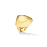 18k yellow gold shell cocktail ring by Cadar Tiny Gods