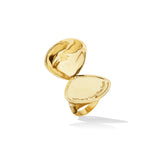 18k yellow gold shell cocktail ring by Cadar Tiny Gods