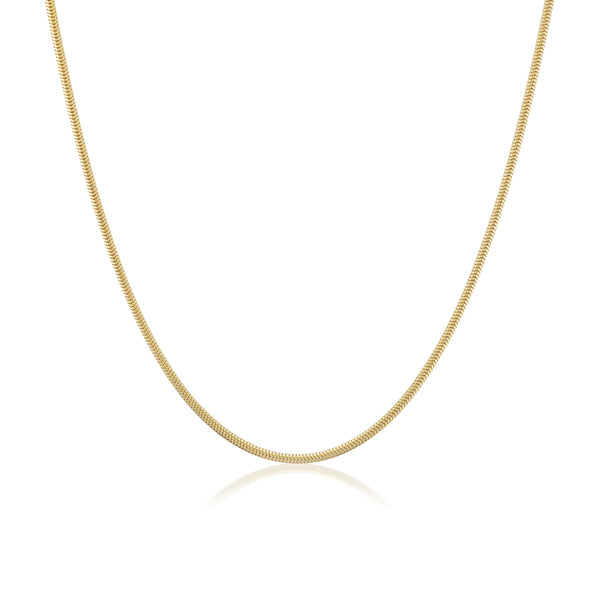 14k yellow gold italian snake chain 2mm with clasp at tiny gods