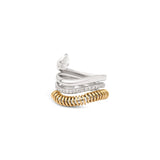 rainbow k coil wrap yellow gold and pave pear shaped diamond ring band