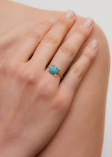 BAGUE MINI CRABE COQUILLAGE TURQUOISE OJ mini crab ring tiny gods Yvonne Léon