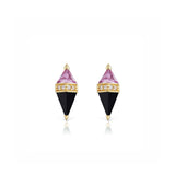 18k yellow gold pietra studs by Sorellina