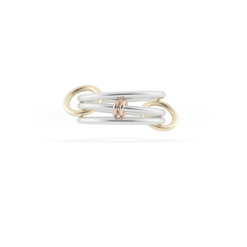 Sterling silver 18k yellow gold rose gold Acacia Ring by Spinelli Kilcollin Tiny Gods