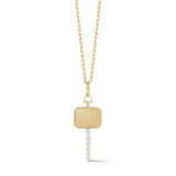 18k yellow gold Catherine Key Charm diamond pendant by Jade Trau diamonds yellow gold