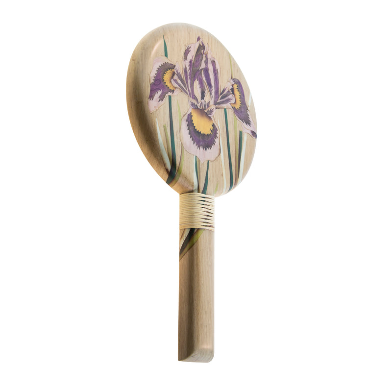 Orchid Marquetry Hand Mirror by Silvia Furmanovich Tiny Gods