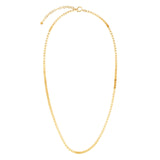 18k yellow gold foundation square link chain necklace medium by Cadar Tiny Gods