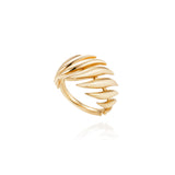 18k yellow gold Small Flame Ring by Fernando Jorge Tiny Gods