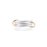 Sterling silver and 18k yellow gold Solarium SG Ring by Spinelli Kilcollin Tiny Gods