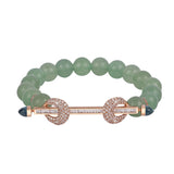 18k mint jade and diamond chakra bracelet by Ananya