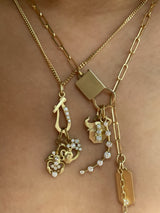 Scorpio Charm by Jade Trau yellow gold diamonds zodiac pendant