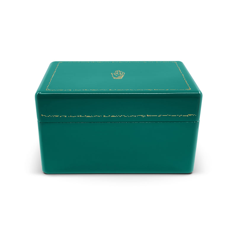 Malachite Green Trunk by Trove Jewelry Gem Box