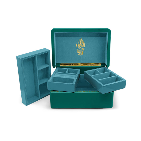 Miniature on sale Malachite Jewelry Box