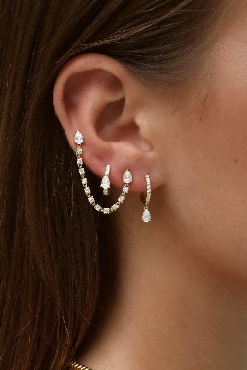 Tiny 2025 diamond huggies