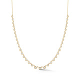 18k yellow gold and diamond Small Vanguard Riviera Necklace by Jade Trau Tiny Gods