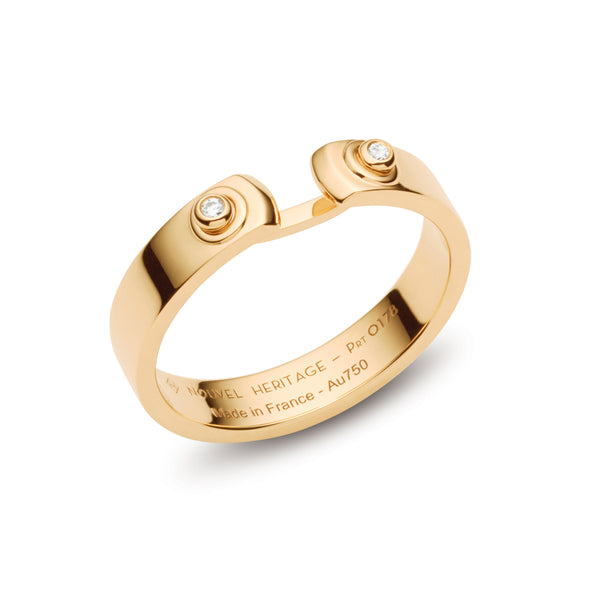 Monday Morning Mood Ring by Nouvel Heritage 18K yellow gold diamonds