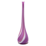 Paul Arnhold hand blown glass lilac drop neck vase Tiny Gods