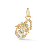 Scorpio Charm by Jade Trau yellow gold diamonds zodiac pendant