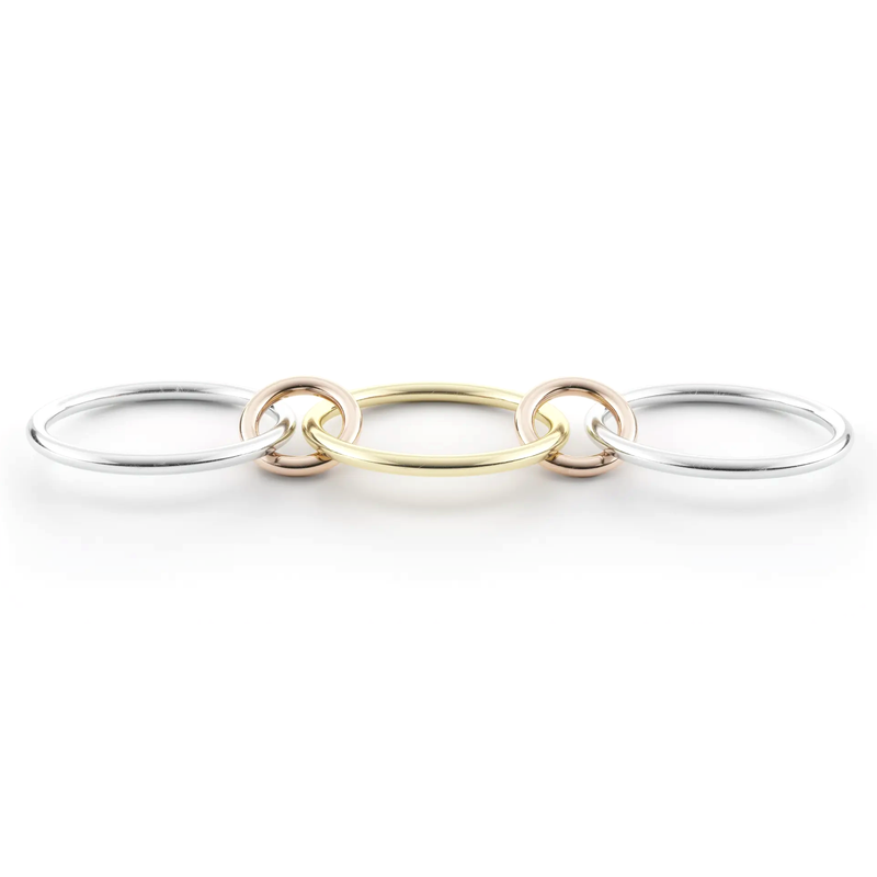 Solarium MX Ring by Spinelli Kilcollin yellow gold rose gold sterling silver