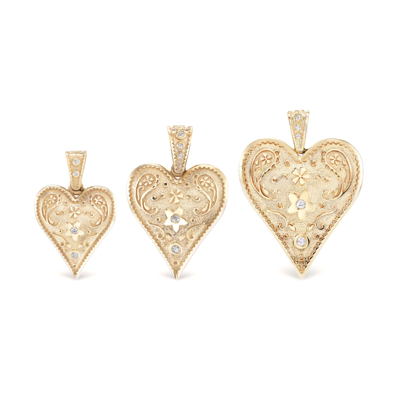 Small Southwestern Heart Pendant
