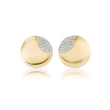 Diamond Button Earrings
