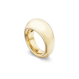 18k yellow gold medium dome ring polished finish Tiny Gods