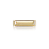 14k yellow gold Grace ring with inverted diamonds by Rainbow K Tiny Gods