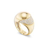18K yellow gold Diamond Dome Ring by Verdi Tiny Gods