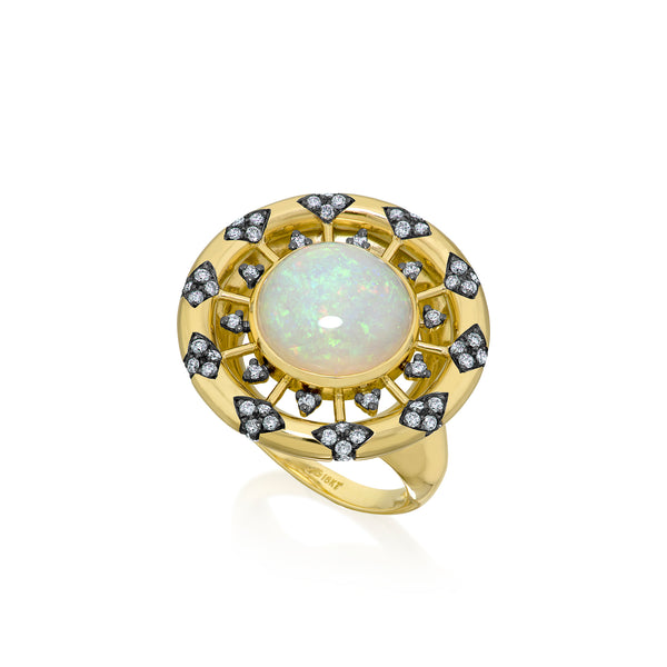 Opal Wheel Ring by Sauer