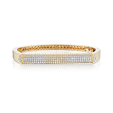 14k yellow gold diamond pave bangle by Rainbow K Tiny Gods