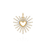 18k yellow gold diamond clarity heart pendant by Fernando Jorge Tiny Gods