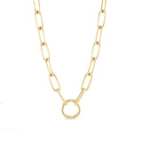 14k yellow gold sardinia 3 chain with plain clasp by Marlo Laz Tiny Gods